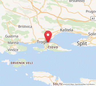 Map of Mastrinka, Split-Dalmatia