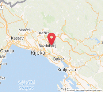 Map of Mavrinci, County of Primorje-Gorski Kotar
