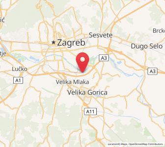 Map of Mičevec, County of Zagreb