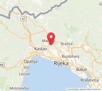 Map of Mladenići, County of Primorje-Gorski Kotar