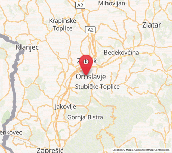 Map of Mokrice, County of Krapina-Zagorje