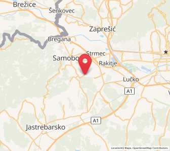 Map of Molvice, County of Zagreb