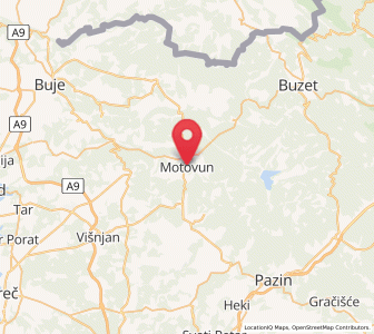 Map of Motovun, Istria