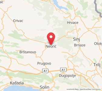 Map of Neorić, Split-Dalmatia