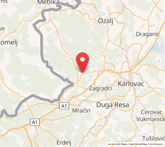 Map of Netretić, Karlovac