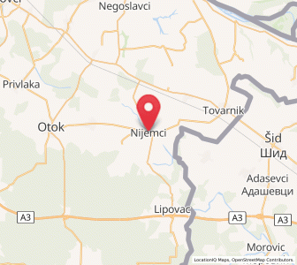 Map of Nijemci, Vukovar-Sirmium