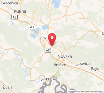Map of Nova Subocka, County of Sisak-Moslavina
