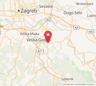 Map of Novo Čiče, County of Zagreb