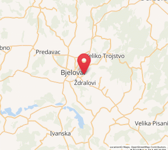 Map of Novoseljani, Bjelovar-Bilogora