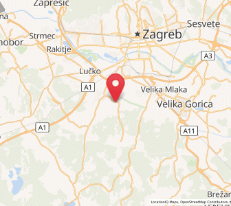 Map of Odranski Obrež, City of Zagreb