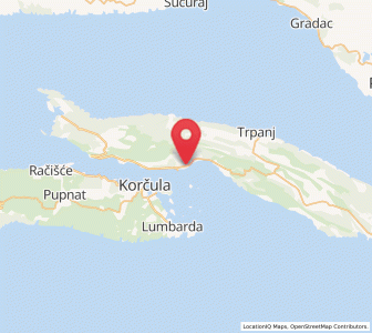 Map of Orebic, Dubrovnik-Neretva