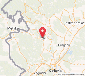 Map of Wosail, Karlovac