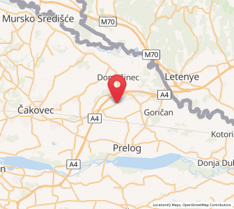 Map of Palinovec, County of Međimurje