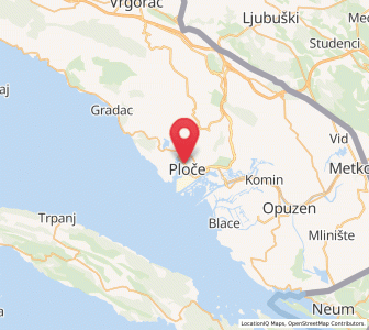 Map of Ploče, Dubrovnik-Neretva