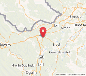 Map of Podrebar, Karlovac