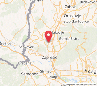 Map of Pojatno, County of Zagreb