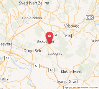 Map of Prikraj, County of Zagreb