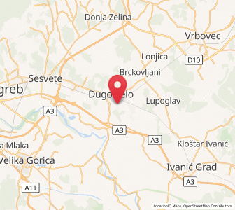 Map of Puhovo, County of Zagreb