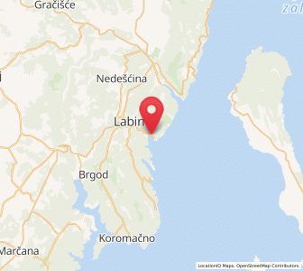 Map of Rabac, Istria