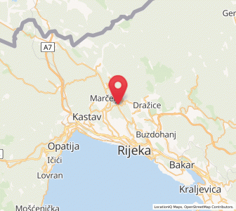 Map of Saršoni, County of Primorje-Gorski Kotar