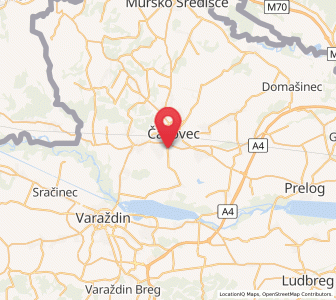 Map of Savska Ves, County of Međimurje
