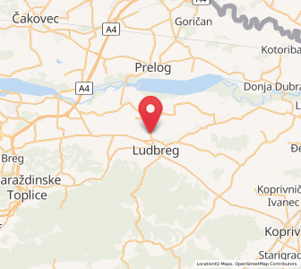 Map of Selnik, County of Varaždin