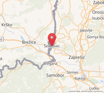 Map of Šenkovec, County of Zagreb