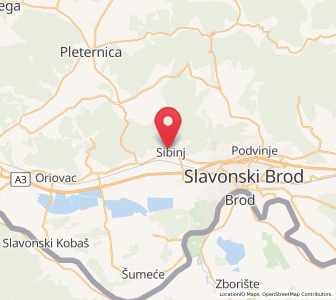 Map of Sibinj, Brod-Posavina