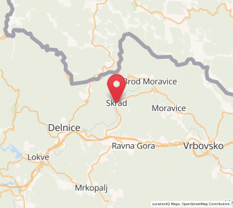 Map of Skrad, County of Primorje-Gorski Kotar