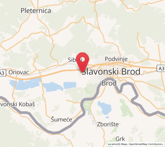 Map of Slobodnica, Brod-Posavina