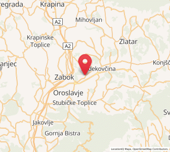 Map of Špičkovina, County of Krapina-Zagorje