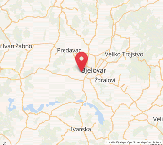 Map of Stare Plavnice, Bjelovar-Bilogora