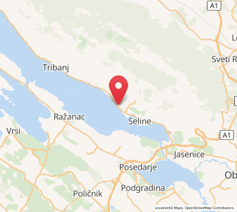 Map of Starigrad-Paklenica, County of Zadar