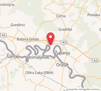 Map of Štitar, Vukovar-Sirmium