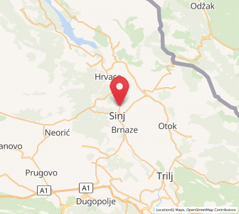 Map of Suhač, Split-Dalmatia