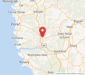 Map of Sveti Lovreč, Istria