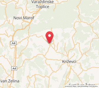Map of Sveti Petar Orehovec, County of Koprivnica-Križevci