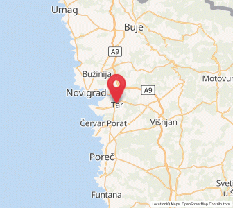 Map of Tar bei Porec, Istria