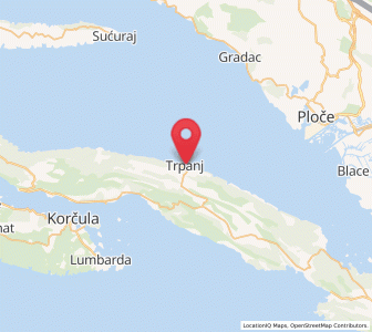 Map of Trpanj, Dubrovnik-Neretva