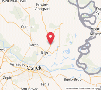 Map of Vardarac, County of Osijek-Baranja