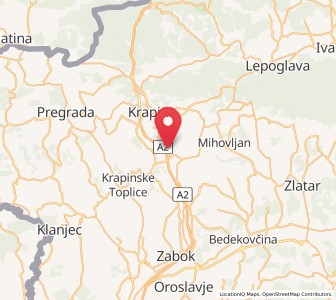 Map of Velika Ves, County of Krapina-Zagorje