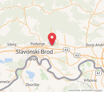 Map of Vranovci, Brod-Posavina