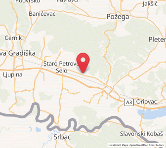 Map of Vrbova, Brod-Posavina