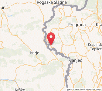 Map of Zagorska Sela, County of Krapina-Zagorje