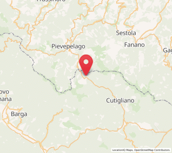 Map of Abetone, Tuscany