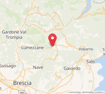 Map of Agnosine, Lombardy