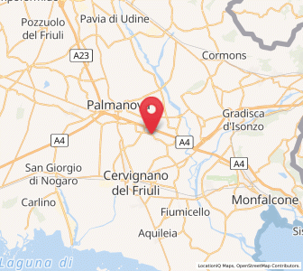 Map of Aiello del Friuli, Friuli Venezia Giulia