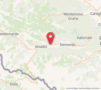 Map of Aisone, Piedmont