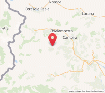 Map of Ala di Stura, Piedmont