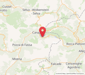 Map of Alba-Penia, Trentino-Alto Adige